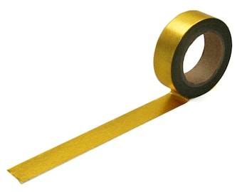 Cinta washi dorada, cinta metálica para manualidades (15 mm x 10 metros)