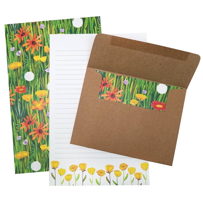 Wildflower Letter Writing Stationery Set image 1
