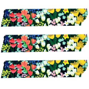 Meadow Floral Washi Tape Tulips, Daffodils, Wildflowers image 2