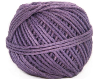 Purple Hemp Gift Cord - Lavender Twine - 32 YARDS - Gift Wrap Ribbon - Custom Dispensing Box
