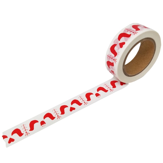 Download Washi Tape With Modern Folk Pattern In Red Scandi Christmas Pattern Craft Tape Red And White Decorative Tape By Beve Catch My Party PSD Mockup Templates