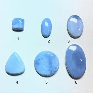 Genuine Blue Opal Cabochon| Natural Loose gemstone for Rings Pendants & Crafts and jewelry making