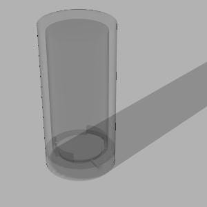 Transparente, 3D-gedruckte FDM-Lampe aus transluzentem PETG