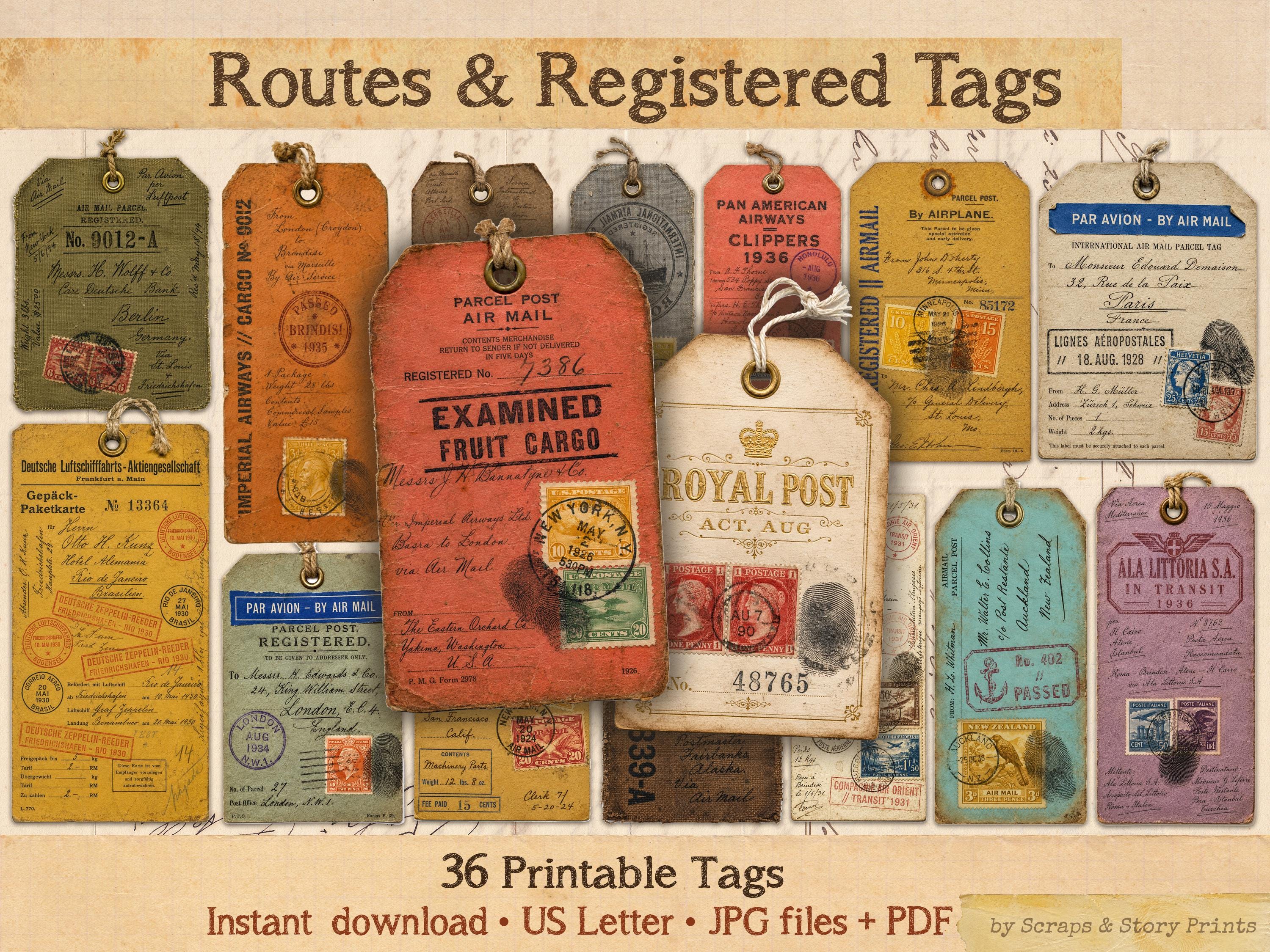 Registered Mail Label - Etsy