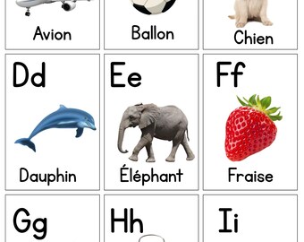 Cartes Alphabet A-Z à Imprimer pour Enfants