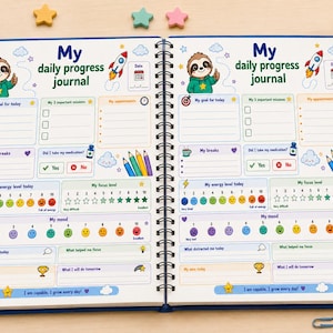 Täglicher Fortschritt Journal PDF • ADHS Digitaler Planer • Druckbarer Ziel-Tracker • Selbstentwicklung • Habit Tracker Journal • Sofortiger Download