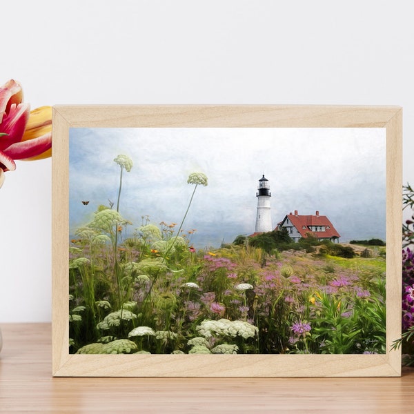 Lighthouse Photography, Maine Iconic Scenes, Portland Head Lighthouse