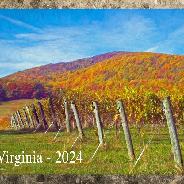 Blue Ridge Calendar Etsy