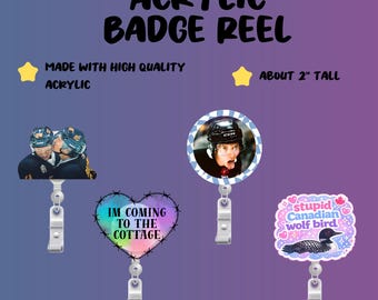 HR Acrylic Badge Reel | Bootkok | Smut | MM Romance | Gift Ideas