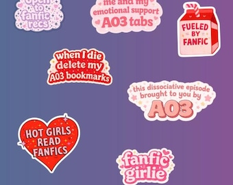 Fanfic Inspired Sticker | A03 | Wattpad | Booktok | Gift Ideas