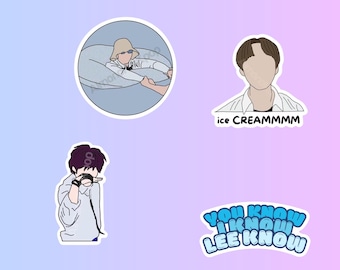 Lee Know Stickers | Stray Kids | Kpop | Waterpoof | Gifts Ideas