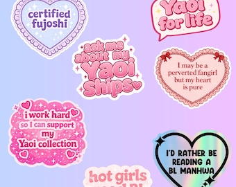 Yaoi Inspired Sticker | Fujoshi | BL Manhwa | Gift Ideas | Stickers | Kawaii | Holographic