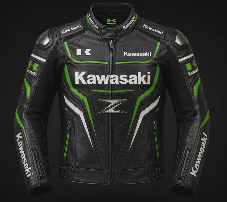 Kawasaki ジャケット グリーン/ホワイト/ブルー Kawasaki Jacket - Etsy