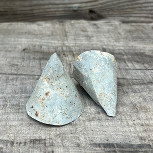 Tin caps- galvanized metal pieces,   ,salvaged metal, industrial decor , rusty old metal , assemblage metal , stacking metal
