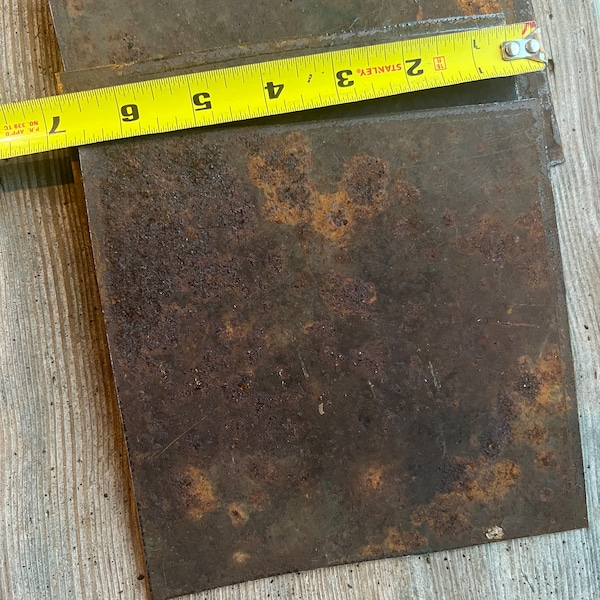 Rusty steel plate, 16 gauge salvaged rusted metal , old rusted metal
