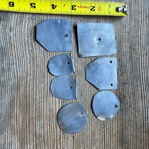 Cut metal pieces, cut vintage tin, torched metal, old metal pieces, metal collage supplies#29