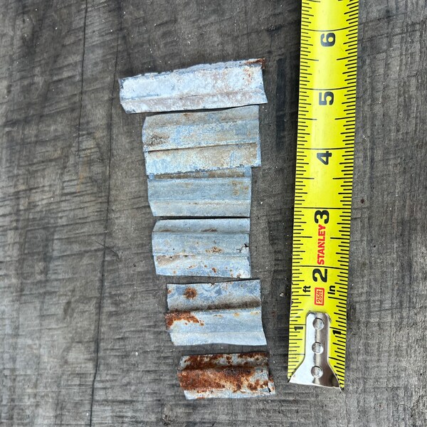 Rusty galvanized  metal pieces, 24 gauge metal,   salvaged metal ,rusty metal with hole,recycled metal , assemblage metal , metal art supply