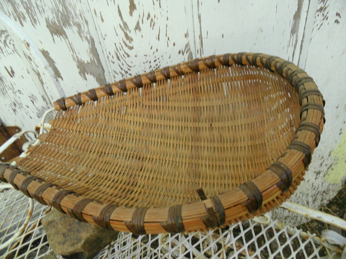 Winnowing Basket antique native american acorn work basket Etsy
