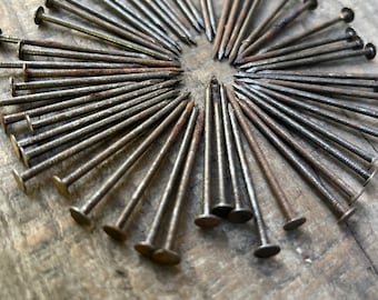 50 2”construction nails, old nails, nails for art, home project nails