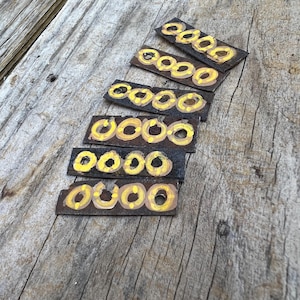 6- painted rusty metal pieces, assemblage art supply, metal art supply, rusted metal,  recycled metal