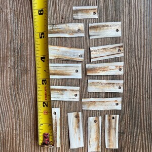Cut metal pieces, cut vintage tin, rectangle metal, old metal pieces, metal collage supplies#28
