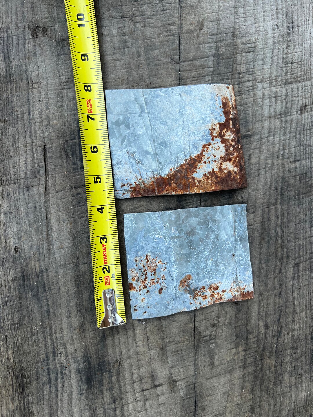 Rusty Galvanized Metal Pieces, 24 Gauge Metal, Salvaged Metal ,rusty ...