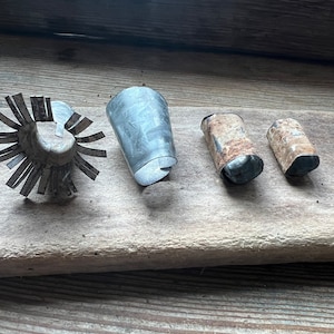 Rusty galvanized metal pieces,  recycled art supplies , salvaged metal, industrial decor , metal , assemblage metal , stacking metal