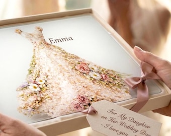 Vaso de regalo personalizado para la despedida de soltera Regalos para la novia Regalos para el día de la boda para ella Regalo de compromiso Regalo personalizado para la novia Recuerdo de boda personalizado