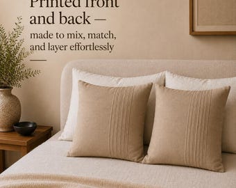 New Home Gift Fresh Start Housewarming Present Modern Neutral Throw Pillow Cozy Minimal Warm Living Room Soft Layering Accent Matching set