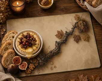 Glass Charcuterie Board Moody Fall Harvest Decor Hydrangea Grapevine Design Thanksgiving Hostess Gift Autumn Table Wine Cheese Serving Tray
