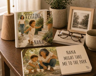 Custom Keepsake Gift Grandchild Name Storybook Personalized Grandma Book Visiting Nana Gigi Stays at Grandmas House Toddler Board Book
