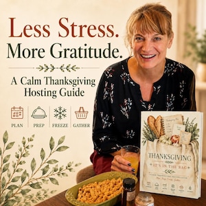 Make Ahead Thanksgiving Planner Calm Thanksgiving Hosting Guide Recipes Freezer Prep Calendar Shopping Lists Digital Download Hostess Gift