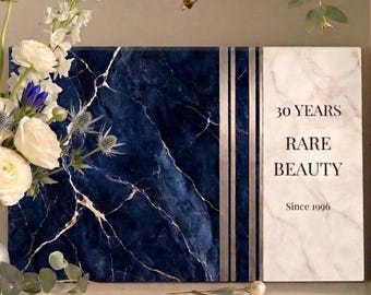 Personalized 30th Anniversary Gift Glass Cutting Board Pearl Anniversary Gift for Parents Gift for Wife 30 Years Wife Anniversary Keepsake