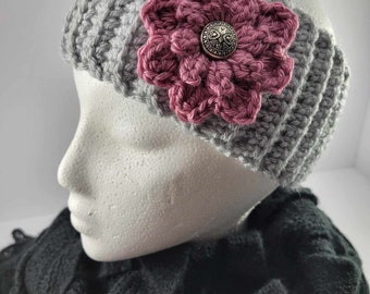 Crocheted Ear Warmer For Women and Teens
