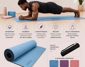 Isēdu Premium Yogamat – Antislip & Ultracomfortabel