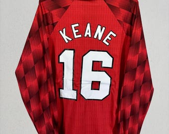 Manchester United Keane 16-shirt - cadeau voetbalfan 1996-1998 - iconisch shirt