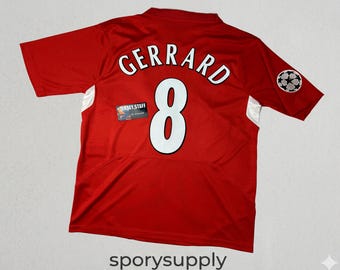 Liverpool Gerrard 8-shirt – cadeau voetbalfan 2004 2005 – iconische jersey