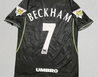 Manchester United Beckham 7 Jersey - 1998 1999 Fußball Fan Geschenk - Kultiges Trikot