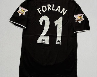 Manchester United Forlan 21 Trikot - 2003 2005 Fußball Fan Geschenk - Kultiges Trikot