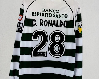 Sporting shirt Ronaldo 28 - cadeau voetbalfan 2002 2003 - iconisch shirt