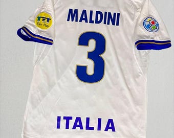 Italien Maldini 3 Jersey - 1996 Fußball Fan Geschenk - Kultiges Jersey