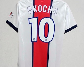PSG Okocha 10 Trikot - 1998 1999 Fußball Fan Geschenk - Kultiges Trikot