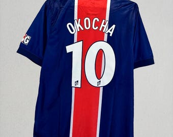 PSG Okocha 10 Trikot - 1998 1999 Fußball Fan Geschenk - Kultiges Trikot
