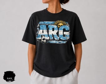 Argentina Soccer Shirt, ARG Flag Football Tee, Argentina World Cup Fan Shirt, Argentine Pride T-Shirt, Argentina National Team