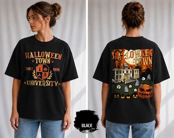 Halloweentown University Shirt, Retro Halloween Comfort Colors® Tee, Spooky Season Graphic T-Shirt, Since 1998 Shirt