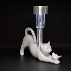 Cat and Bird Solar Light