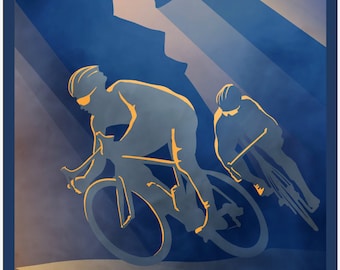 La Vuelta, Tour of Spain retro cycling art/ print/ wall art/ wall decor