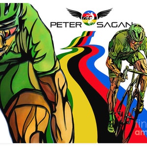 Peter Sagan triple world cycling champion original fine art/print/ poster/