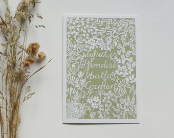 Greetings Card 'Paradise Garden'