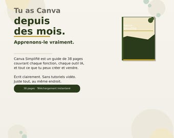 Canva Simplifié Guide: Create, Design, Sell Digital Products (PDF Download)